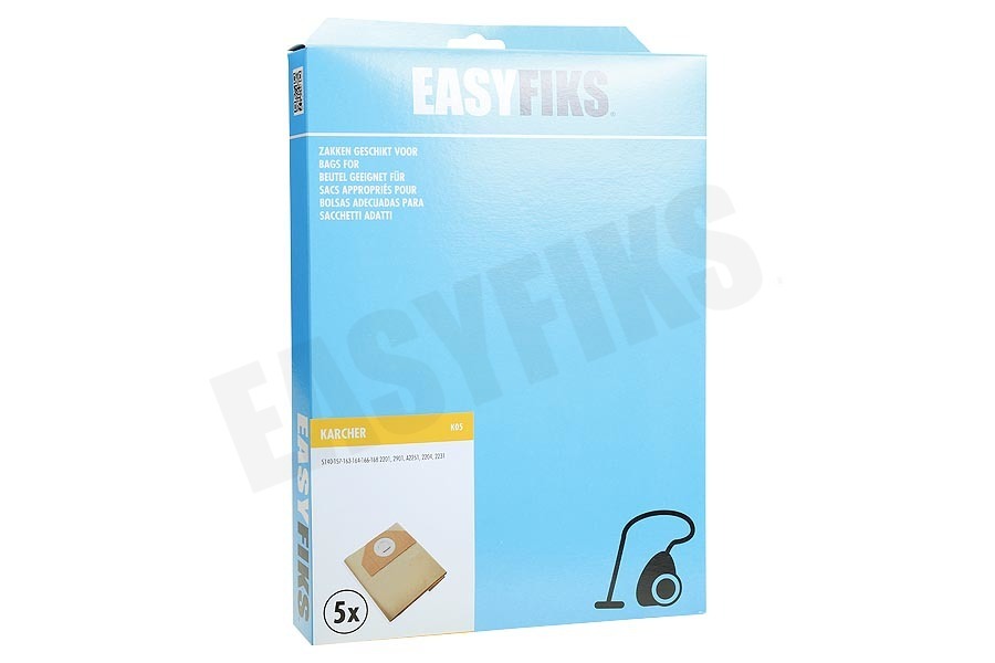 Easyfiks Stofzuiger Stofzuigerzak Papier Nw Stijl