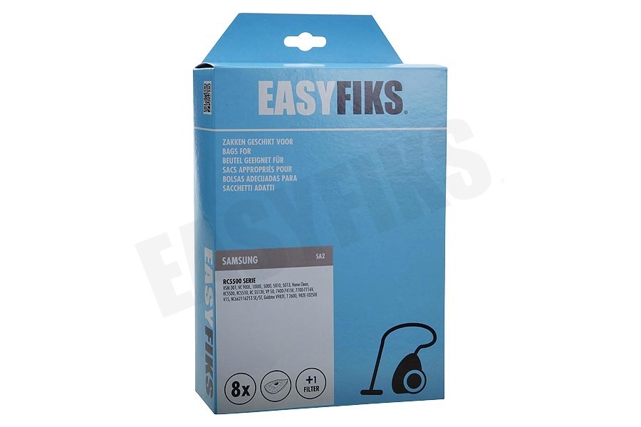 Easyfiks Stofzuiger Stofzuigerzak Micro Fleece 8 stuks Nw Stijl