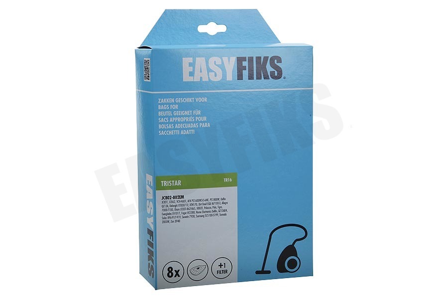 Easyfiks Stofzuiger Stofzuigerzak Germatic Micro Fleece 8 stuks Nw Stijl