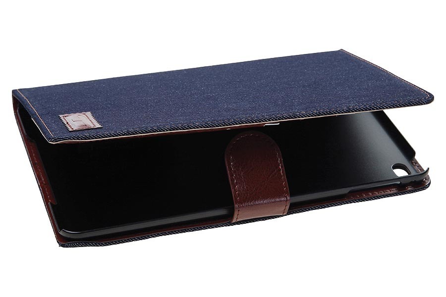 Spez Book Case Spijkerstof met creditcard sleuven