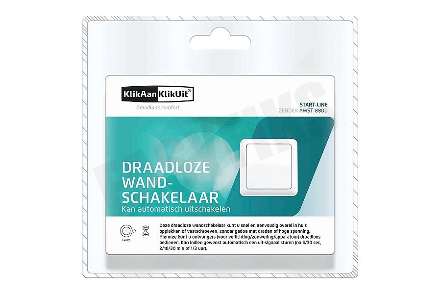 KlikAanKlikUit AWST-8800 Draadloze Wandschakelaar