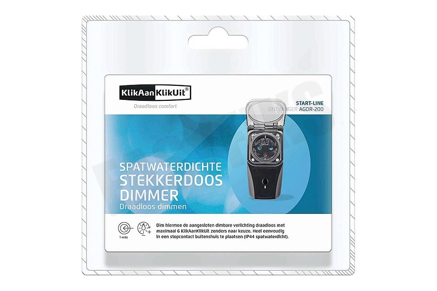KlikAanKlikUit AGDR-200 Stekkerdoos Dimmer voor Buiten