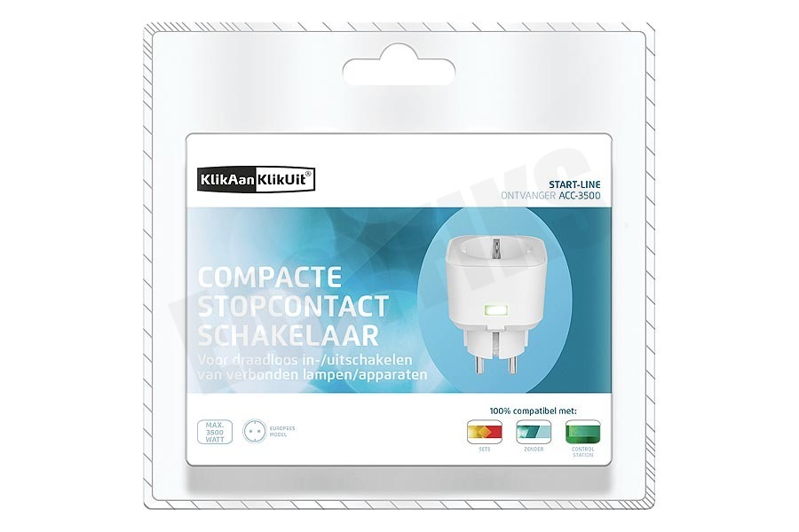KlikAanKlikUit ACC-3500 Compacte Stopcontactschakelaar (3500W)