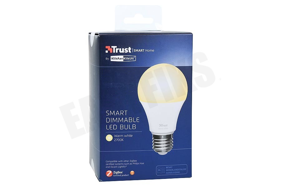 KlikAanKlikUit ZLED-2709 Dimbare E27 LED Lamp Warm Wit