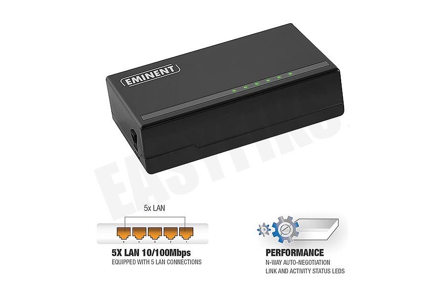 Eminent Switch netwerk 10/100Mbps
