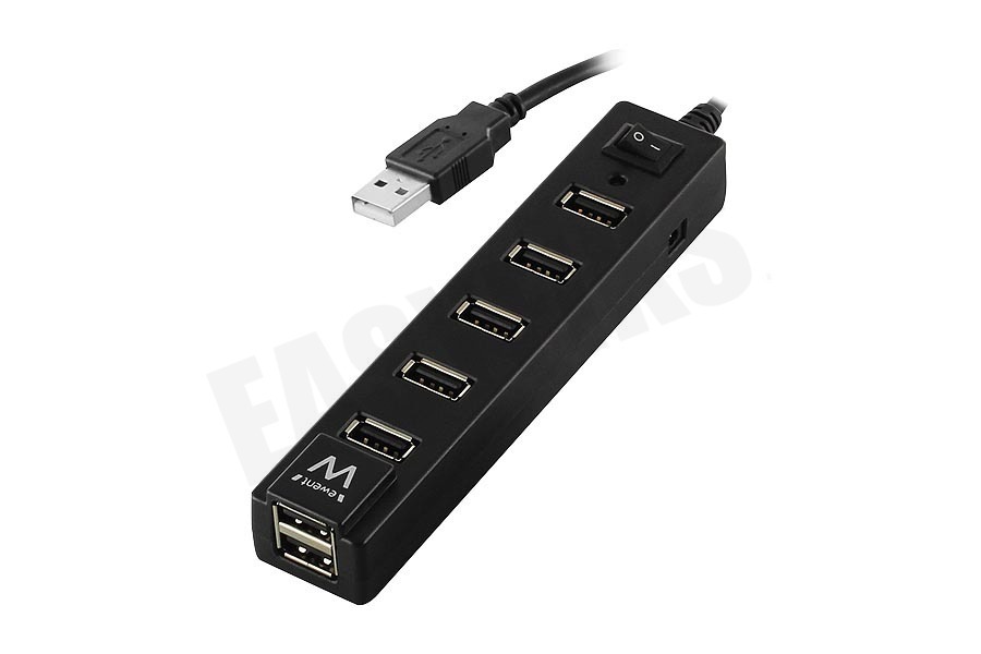 Ewent Hub 7 Poorts USB Hub met Aan/Uit Knop