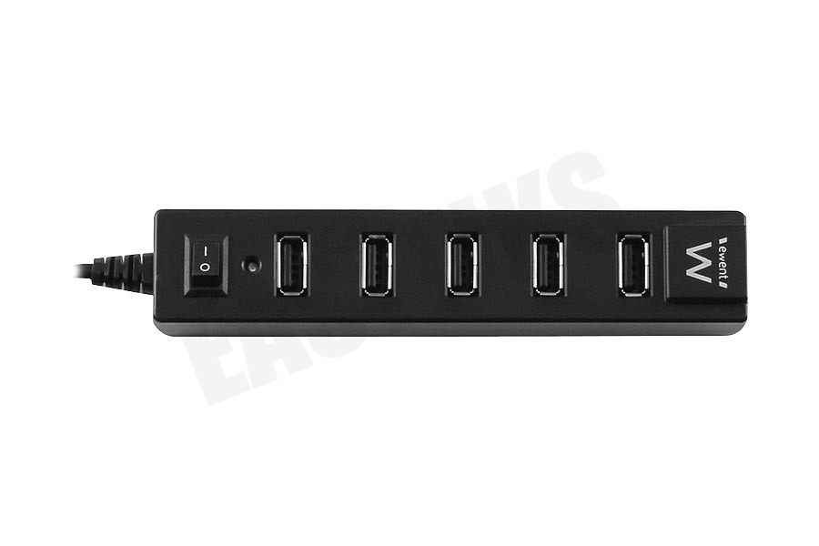 Ewent Hub 7 Poorts USB Hub met Aan/Uit Knop