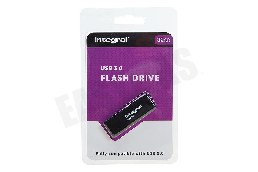 Integral Memory stick 32GB USB Flash Drive Zwart