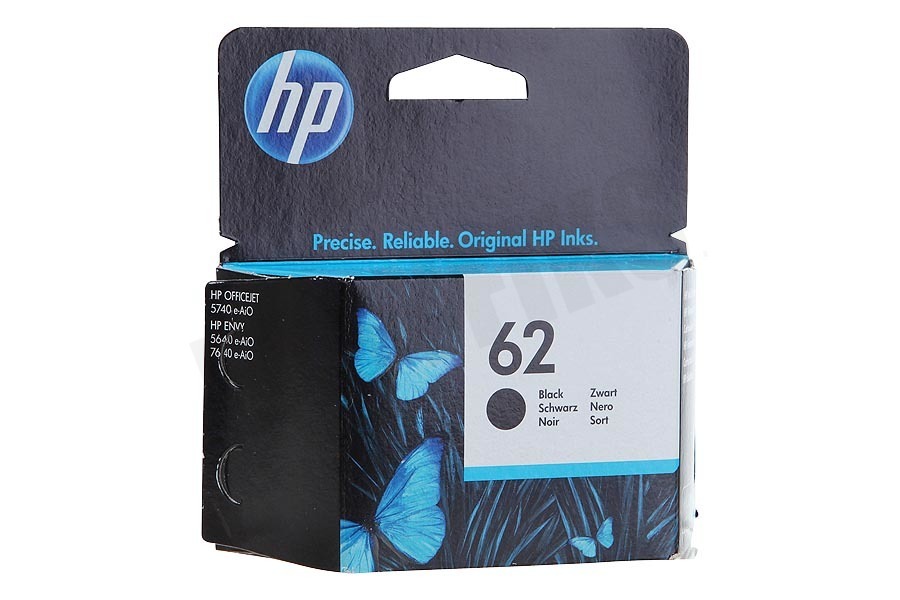HP Hewlett-Packard HP 62 Black Inktcartridge No. 62 Black
