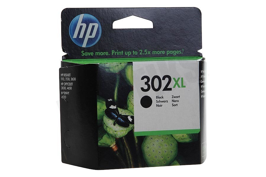 HP Hewlett-Packard F6U68AE HP 302XL Black