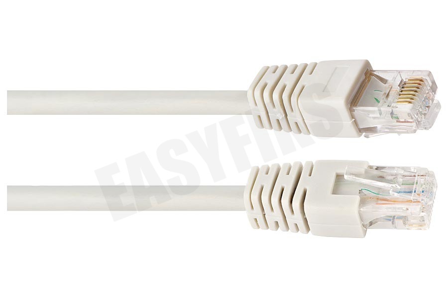 Easyfiks UTP CAT6E Netwerkkabel Grijs, 2.5 meter, 2x RJ45 Male