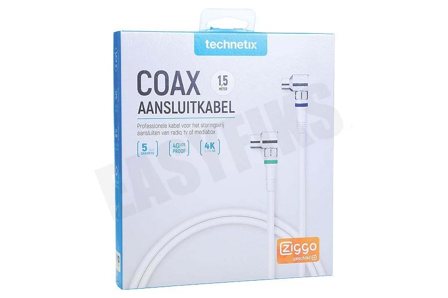 Technetix 11201510 Coax Aansluitkabel 1,5 meter