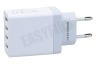 Easyfiks USB oplader 230V 4,8A/5V 4-poort wit