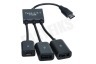Spez OTG kabel Type C naar 2x USB A (F) en 1x Micro-USB (F), 19cm