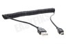 Spez USB Kabel Mini USB, Spiraal, Max. 100cm