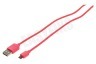 Spez USB Kabel Micro USB, Rood, 100cm