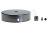 Calex 940014 Calex Metalen Plafondplaat 100mm Mat Parel Zwart 1 Gat