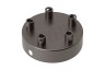 Calex 940074 Calex Metalen Plafondplaat 100mm Mat Parel Zwart 5 Gaten