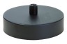 Calex 940010 Calex Metalen Plafondplaat 100mm Mat Zwart 1 Gat