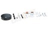 Calex 940040 Calex Metalen Plafondplaat 100mm Mat Zwart 3 Gaten