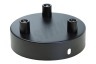 Calex 940040 Calex Metalen Plafondplaat 100mm Mat Zwart 3 Gaten