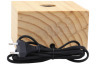 Calex 3001001800 Calex Tafelarmatuur Vierkant Hout E27