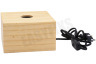 Calex 3001001800 Calex Tafelarmatuur Vierkant Hout E27
