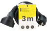 Q-Link Snoer 3x 1.5mm2 3 Meter Zwart