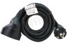 Q-Link Snoer 3x 1.5mm2 3 Meter Zwart