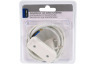 Q-Link Aansluitsnoer met schakelaar wit 2x0,75mm 1,8 meter