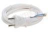Exin Snoer Wit 2x 1mm 2.5mtr