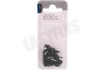 Q-Link Clip 7mm VMVL + coax 12 zwart 20 stuks