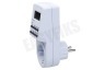 Q-Link Schakelklok 16A 230v 3500W RA 20 schakelmomenten per dag