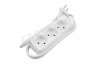 Exin Tafelcontactdoos 2x1mm2 2300W wit 1,5M