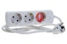Exin Tafelcontactdoos 3x1mm2 2300W RA wit 1,5M