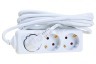 Exin Tafelcontactdoos 3x1mm2 2300W 10A RA wit 3M