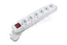 Exin Tafelcontactdoos 3x1mm2 2300W 10A RA wit 1,5M