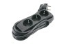 Elektra Tafelcontactdoos 3x1mm2 2300W 10A RA zwart 2,5M