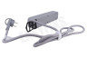 Q-Link 4-voudige tafelcontactdoos met schakelaar, grijs