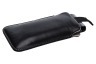 Spez Sleeve Case met Pull tab, Leder, Zwart