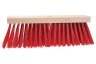Talen Tools Bezem, kunststof rood 35cm breed zonder steel