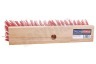 Talen Tools Bezem, kunststof rood 35cm breed zonder steel