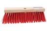 Talen Tools Bezem, kunststof rood 35cm breed zonder steel
