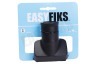 Easyfiks Borstel Plumeau 32mm niet draaibaar zwart
