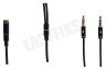 Spez 2x 3,5mm Jack male - 4-pins audio cross-over 3,5mm 15cm