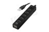 Ewent Hub 7 Poorts USB Hub met Aan/Uit Knop