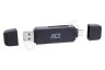 ACT AC6375 USB3.1 Kaartlezer met Type-C en Type-A connector
