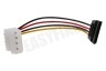 Easyfiks Interne Voedingskabel 5,25" Male - SATA 15p Female