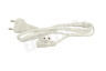 Easyfiks Netvoedingskabel C7 haaks, 2x0.75mm2, 1,5 Meter Wit