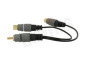 Easyfiks Tulp Splitter RCA Male - 2x Tulp Contra RCA Female 20cm